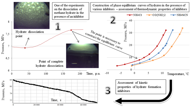 Comparative Study of Efficiency of Hydrate Inhibitors Based on Ammonium Salts and Polyvinylpyrrolidone